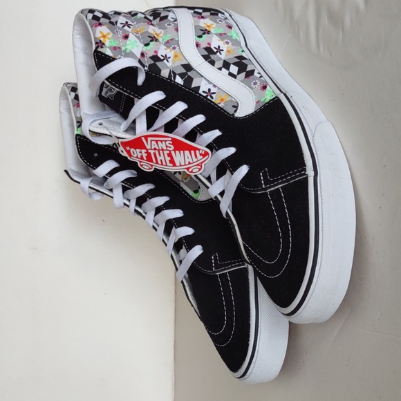 BRAND NEW VANS SK8-HI CHECKBOARD CUBE SNEAKERS - Picture 14 of 16